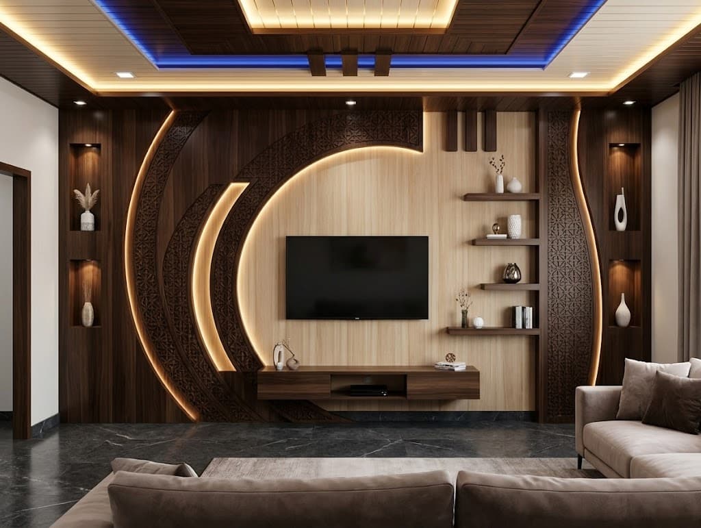 Premium wooden TV unit